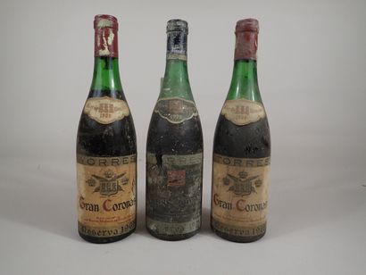 2 bouteilles : Gran Coronas Reserva 1969...