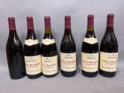 6 bouteilles de Morin Duc de Bourgogne 1994...