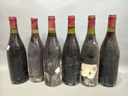 Ensemble de 6 bouteilles de vin rouge de...
