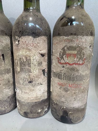 Ensemble de 6 bouteilles de vin comprenant...