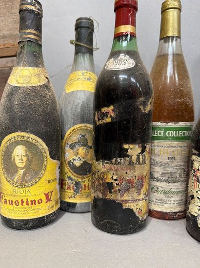 Ensemble de 12 bouteilles de vin du monde...