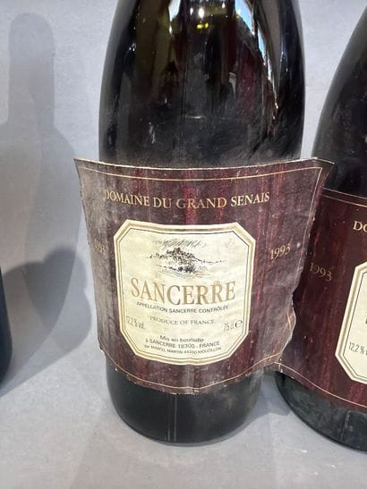 Ensemble de 6 bouteilles de vin comprenant...