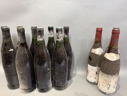 Ensemble de 12 bouteilles de vin comprenant...