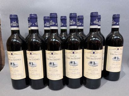 12 bouteilles de Château Tour des Termes...