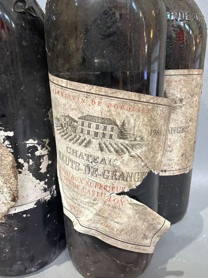 Ensemble de 12 bouteilles de vin de Bordeaux...