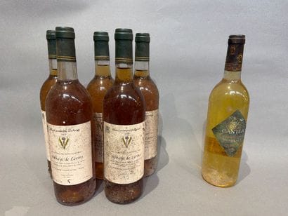 Ensemble de 5 bouteilles Abbaye de Lérins...