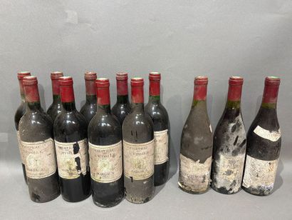 Ensemble de 12 bouteilles de vin comprenant...