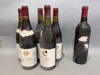 Ensemble de 6 bouteilles de vin comprenant...