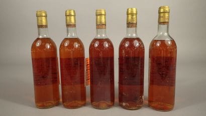 5 bouteilles Château Doisy Daëne 1976 Barsac...