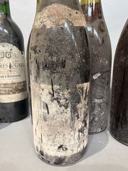 Ensemble de 12 bouteilles de vin comprenant...