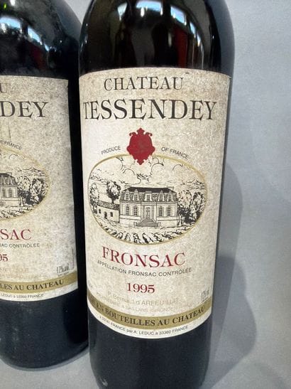 Ensemble de 6 bouteilles de vin comprenant...