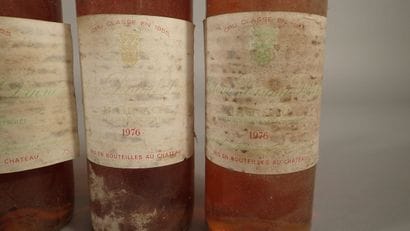 5 bouteilles Château Doisy Daëne 1976 Barsac...