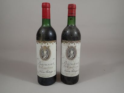 2 Bouteilles Saint Emilion Baron Philippe...