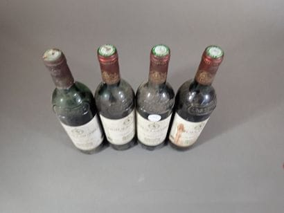 4 bouteilles comprenant 1 bouteille Château...