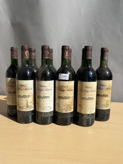 10 bouteilles Château Lestage Simon 1985...
