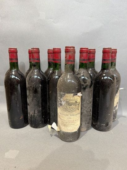 12 bouteilles de Château Volland 1989 Premières...