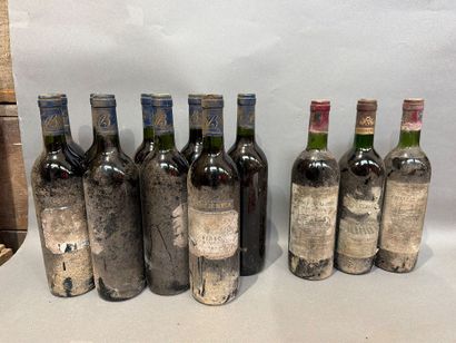 Ensemble de 12 bouteilles de vin comprenant...