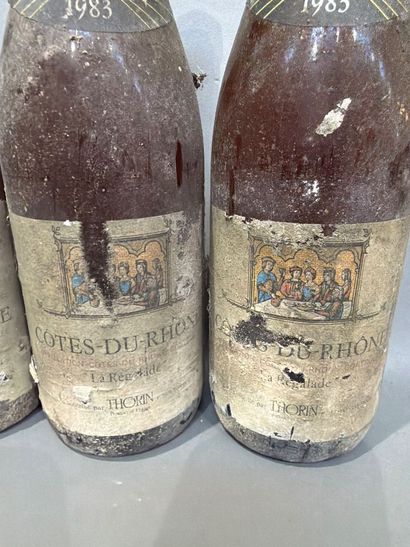 Ensemble de 7 bouteilles de vin Thorin 1983...