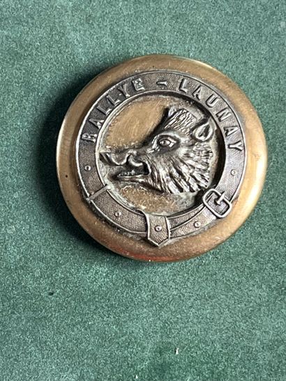 BER. Bouton de tenue du rallye Launay (1902-1904)...