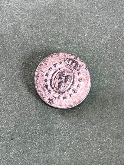 Bouton de gilet aux armes de France sous...