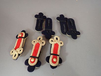 6 paires d’épaulettes de sous-officier de...
