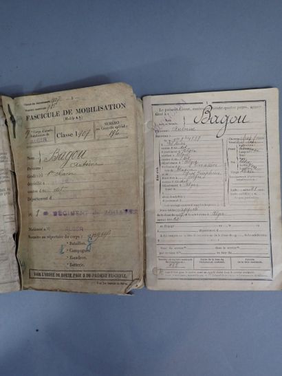 Lot de documents concernant Antoine Bagou...