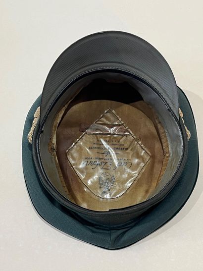 Casquette de la douane en drap feldgrau,...