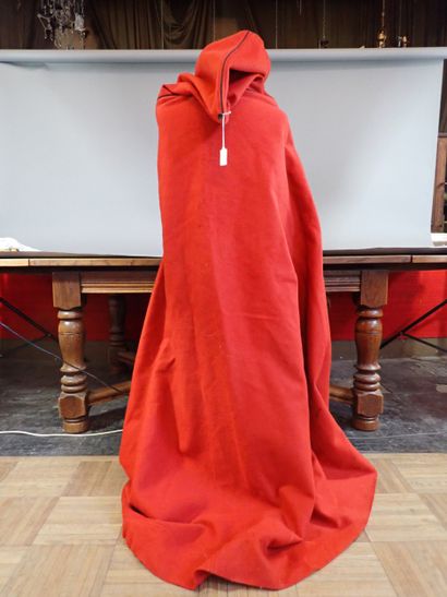 Burnous rouge de spahis algérien en laine....