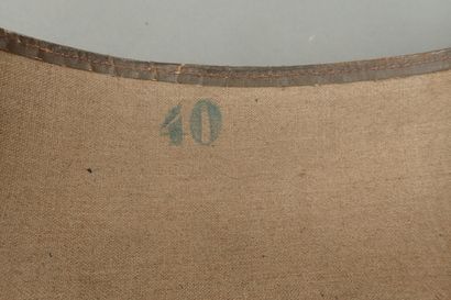 Cinq jambières ou guêtres en toile verte...