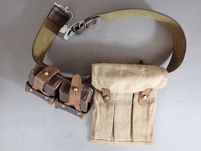 Lot soviétique : ceinture en toile vulcanisé...