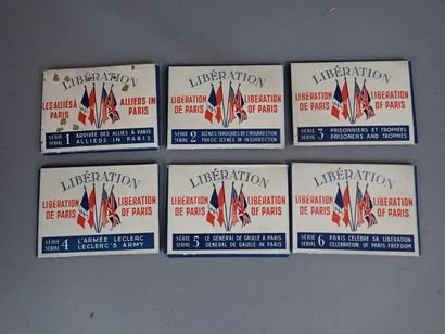 Libération de Paris. 6 petites pochettes...