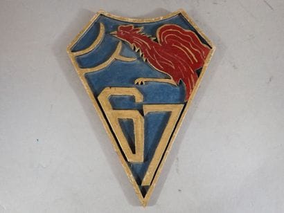 Grand insigne du 67e R.I de Soissons réalisé...