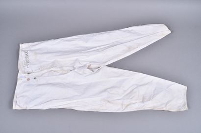 Fr- Caleçon long en coton blanc, modèle règlementaire...