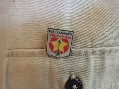 Veste d’uniforme Viêt-Cong, armée NVA, en...
