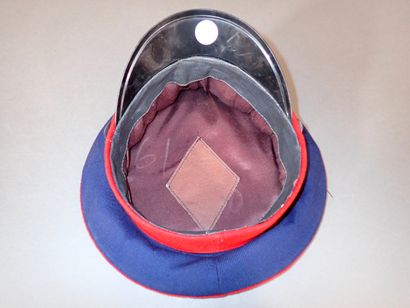 Casquette russe en drp bleu avec bandeau...