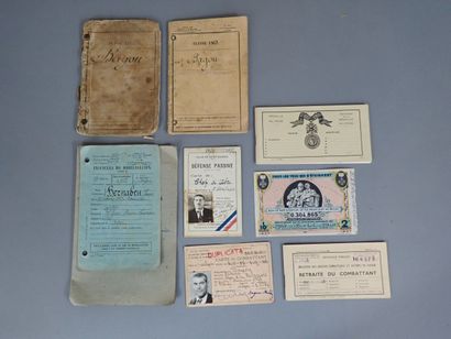 Lot de documents concernant Antoine Bagou...