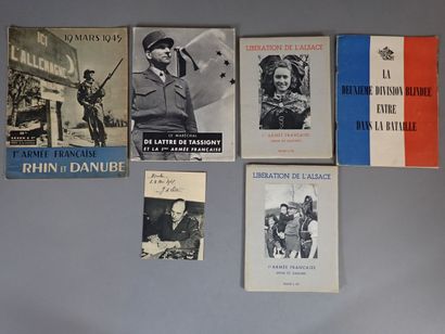 6 brochures sur l’armée de libération 1944-1945...