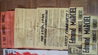 Affiche «A bas le réarmement allemand…défendons...