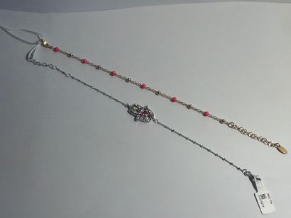 LOTUS - Lot de deux bracelets fantaisie,...