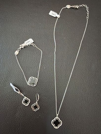 CHARLES GARNIER - Lot de bijoux en argent...