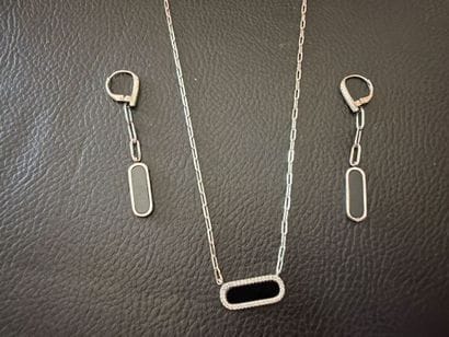CHARLES GARNIER - Lot de bijoux en argent...