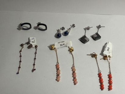 Lot de 6 paires de boucles d’oreilles en...