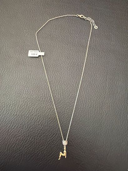 JOURDAN - chaîne en argent 925‰, pendentif...