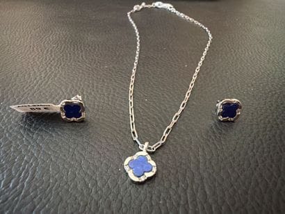 CHARLES GARNIER - Lot de bijoux en argent...
