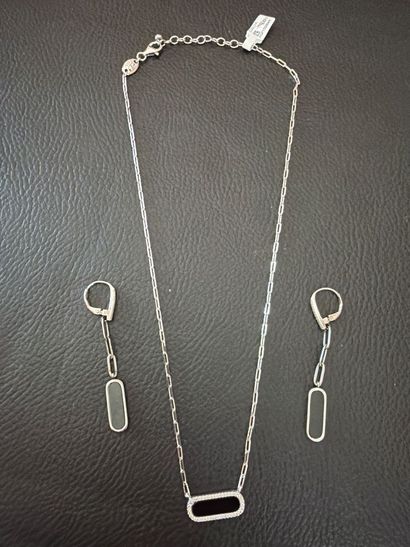 CHARLES GARNIER - Lot de bijoux en argent...