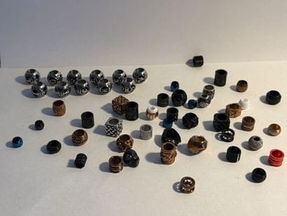CHARMS - Lot de perles de bracelet en métal,...