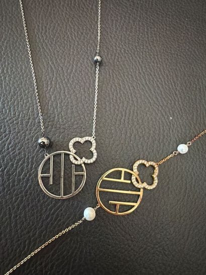 JOURDAN - Collier en argent et bracelet en...
