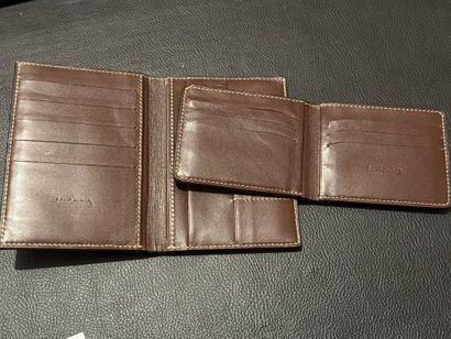 MON LOUP - Lot de 2 portefeuilles en cuir...