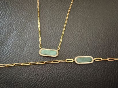CHARLES GARNIER - Lot de bijoux en vermeil...