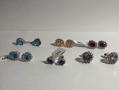 Lot de 6 paires de boucles d’oreilles en...